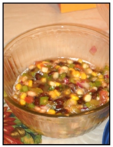 bean-salsa, appetizers, food, party, event. eventandpartyideas.com